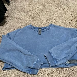 Alphalete terry cropped crew